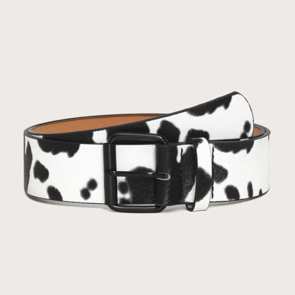 Cow Print Plus Sized Belt